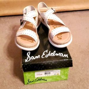 SAM Edelman white sandals